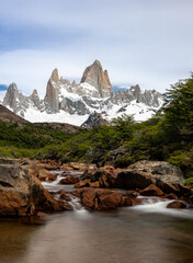 Mt Fitzroy and Mountain Stream