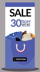 30% off gift set sales banner