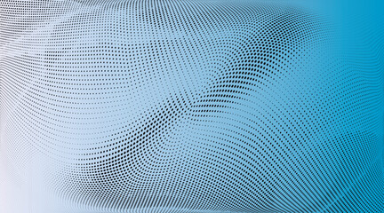 Light blue halftone dots pattern texture background.
