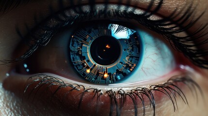 eye, iris, security, ai, futuristic, artificial intelligence, innovation, future, intelligence,...