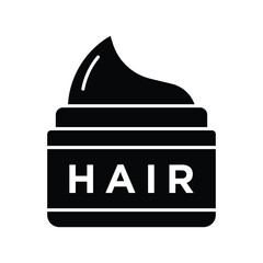 Hair cream icon vector on trendy design