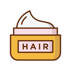 Hair cream icon vector on trendy design