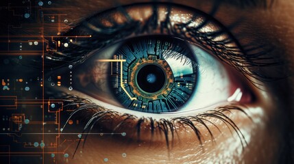 eye, iris, security, ai, futuristic, artificial intelligence, innovation, future, intelligence,...