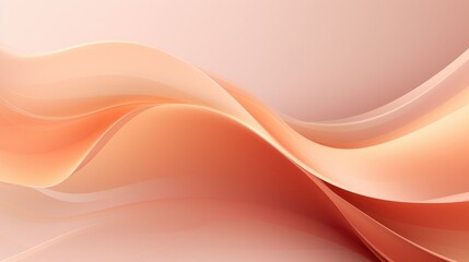 Dynamic wave of peach color gradient