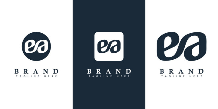 Modern and simple Lowercase EA Letter Logo, suitable for business with EA or AE initials.
