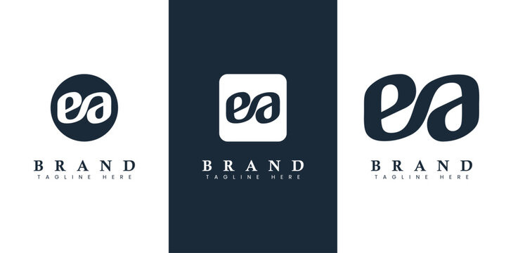Modern and simple Lowercase EA Letter Logo, suitable for business with EA or AE initials.