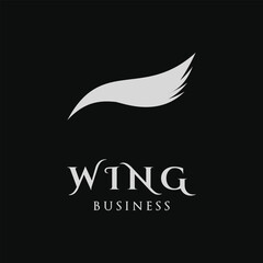 Wing Icon Logo Design Template