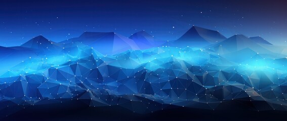 polygon, science, structure, tech, connection, futuristic, network, neural, connect, cyber. dynamic wave of particles and lines. abstract futuristic background. big data visualization. 3D rendering.