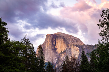 Half Dome during Sunset in Yosemite National Park