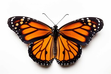 Fototapeta na wymiar butterfly on black