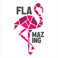 Stylish , fashionable  and awesome Flamingo art and illustrator