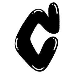 svg melt street typo doodle element set