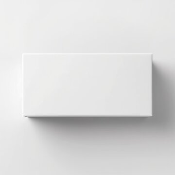 una caja blanca en medio de un plano blanco