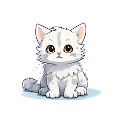 cute cat illustration