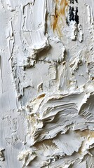 Abstract White Oil Painting Texture