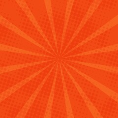 Abstract Comic Orange Background.