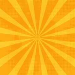 Fototapeta premium Abstract Comic Yellow Background.