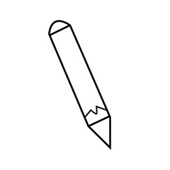 Pencil flat icon vetor.Single high quality outline symbol of graduation for web design or mobile app.Pencil writing message icon in flat black line style, isolated on white background.eps file.