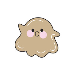 Cute, funny jelly slime vector