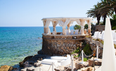 feelings, good time, fun, sea view, terrace, restaurants, mallorca, roses, family, boda, anniversary, party, groom, bride, flowers, dinner, buffet, table, drinks, mise an place, dishes, cocktails, lov