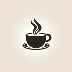 Obraz premium Coffee logo and icon for a coffee shop