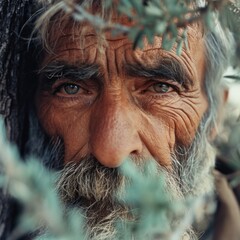 a man with a beard and mustache