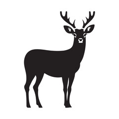 Fototapeta premium deer silhouette vector
