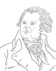 Danton Georges Jacques  1759-1794, man of the french revolution