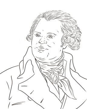 Danton Georges Jacques  1759-1794, man of the french revolution