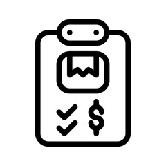 invoice line icon