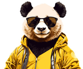 Trendy urban Panda