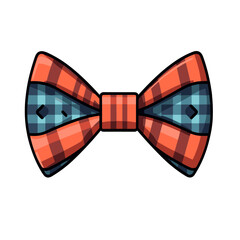 bow tie fashion vector flat illustration decor