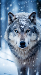 seamless wolf photo design for iphone android wallpaper background