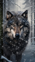 seamless wolf photo design for iphone android wallpaper background