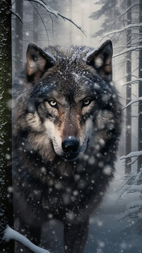 Seamless Wolf Photo Design For Iphone Android Wallpaper Background