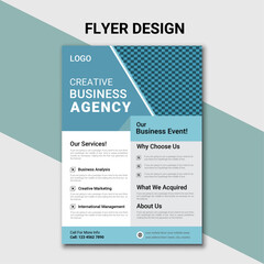 creative business flayer design template vector illustration.