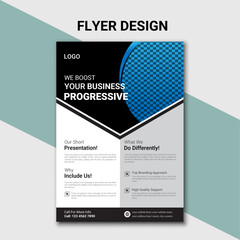 creative business flayer design template vector illustration