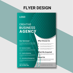 creative business flayer design template vector illustration.