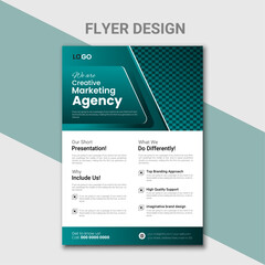 creative business flayer design template vector illustration