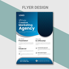 creative business flayer design template vector illustration