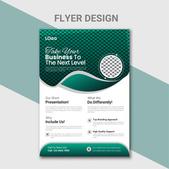 creative business flayer design template vector illustration.