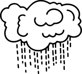 doodle sketch english London  United Kingdom element rain