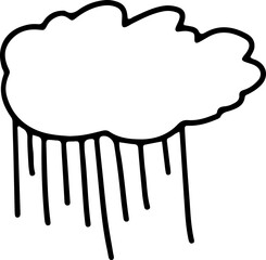 doodle sketch english London  United Kingdom element rain