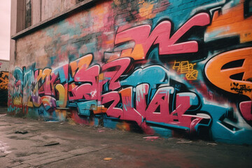 graffiti wall abstract background idea for artistic pop art background backdrop