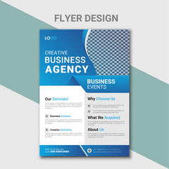 creative business flayer design template vector illustration