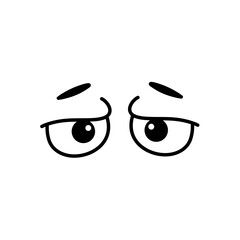 Funny cartoon eyes