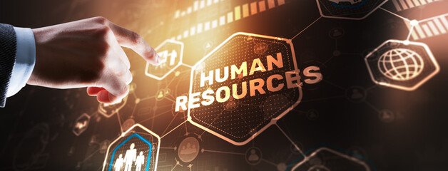 New Human resource management. HR. Team Building and recruitment concept