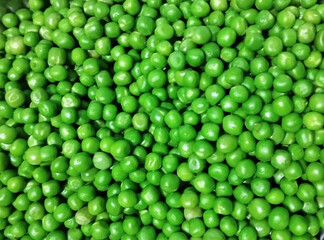 Fresh Green Peas - Matar background.  Green peas close up