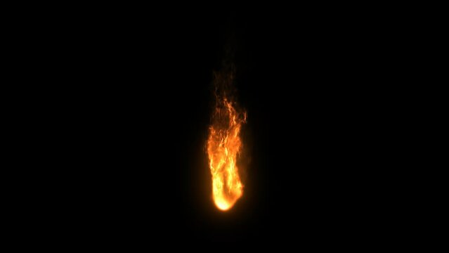 火の玉のループ映像