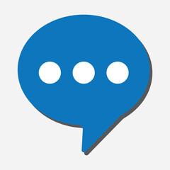 Chat Message Bubbles Vector Icon. Communication icons. Speech bubbles symbol for chat on social media icon isolated on background.